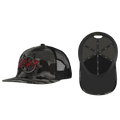 This Camo Snapback Hat features an iconic Slayer logo embroidered on the front. It has a mesh backing for style and a snapback closure to ensure a comfortable fit.