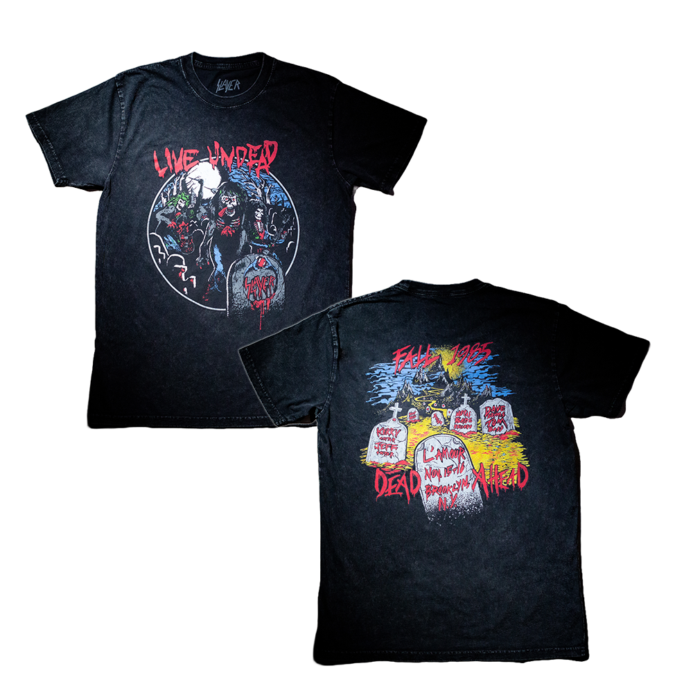 Live Undead 87 Stonewash Retro Tee