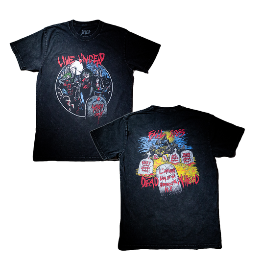 Live Undead 87 Stonewash Retro Tee