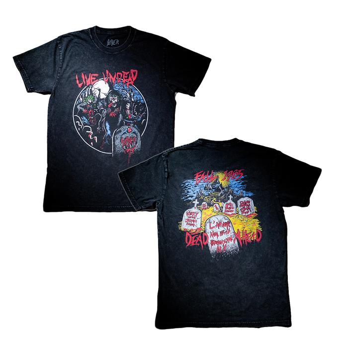 Live Undead 87 Stonewash Retro Tee