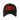Front angle of the Slayer Red embroidered Logo Snapback Cap.