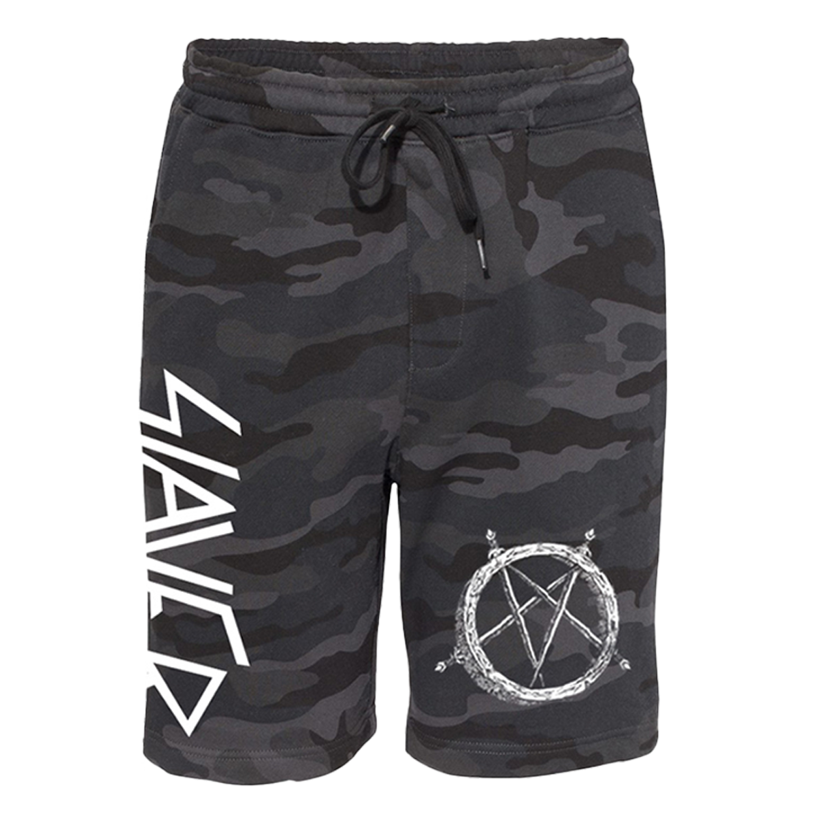 Hell Awaits Pentagram Fleece Shorts