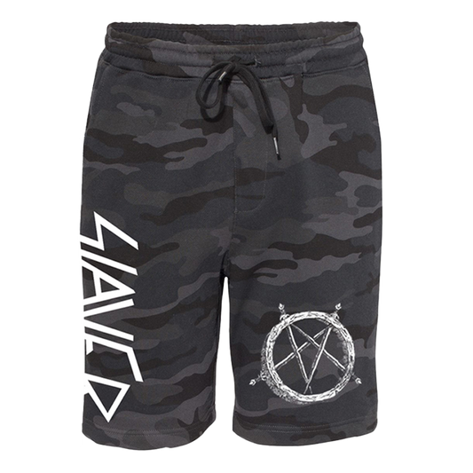 Hell Awaits Pentagram Fleece Shorts