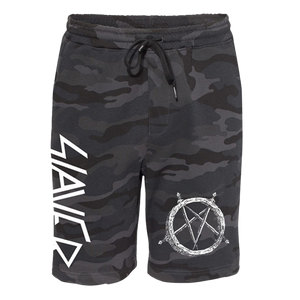 Hell Awaits Pentagram Fleece Shorts