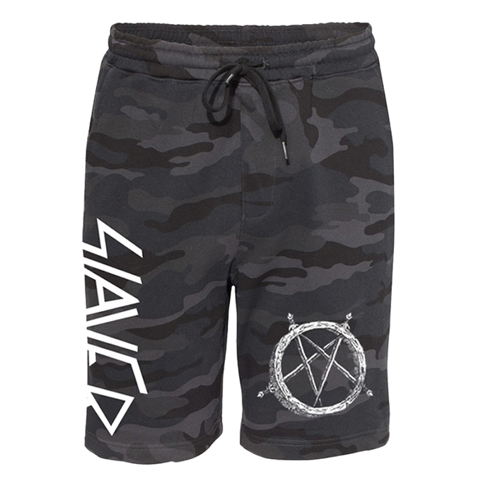 Hell Awaits Pentagram Fleece Shorts