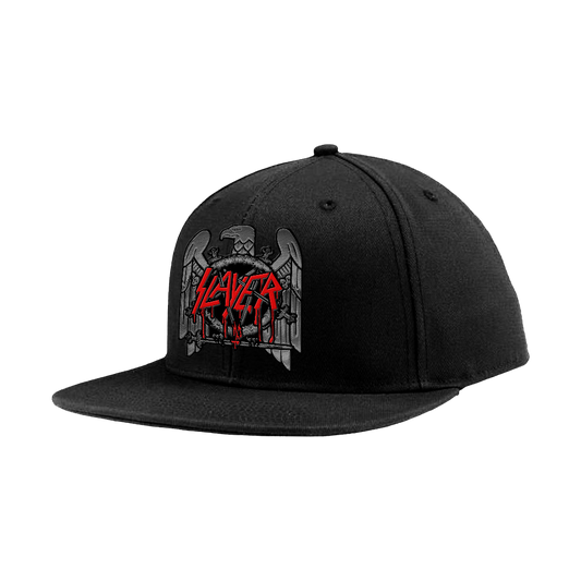 Black cap with Slayer logo on a white background