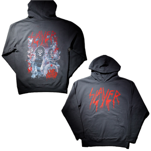 Live Splatter on Charcoal Hoodie