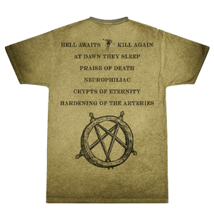 Monochrome Hell Awaits Oil Wash T-Shirt
