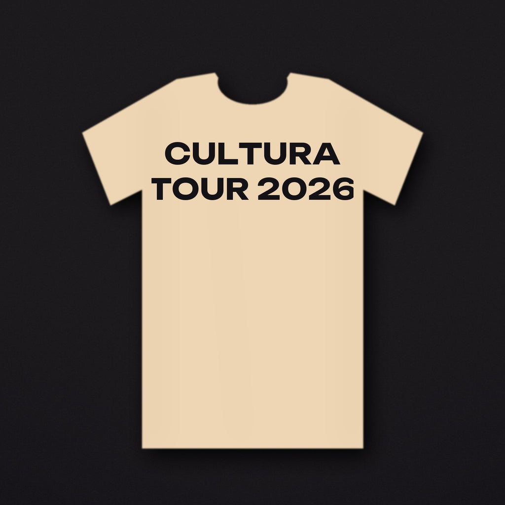 Cultura Tour 2026 Tee — Cream
