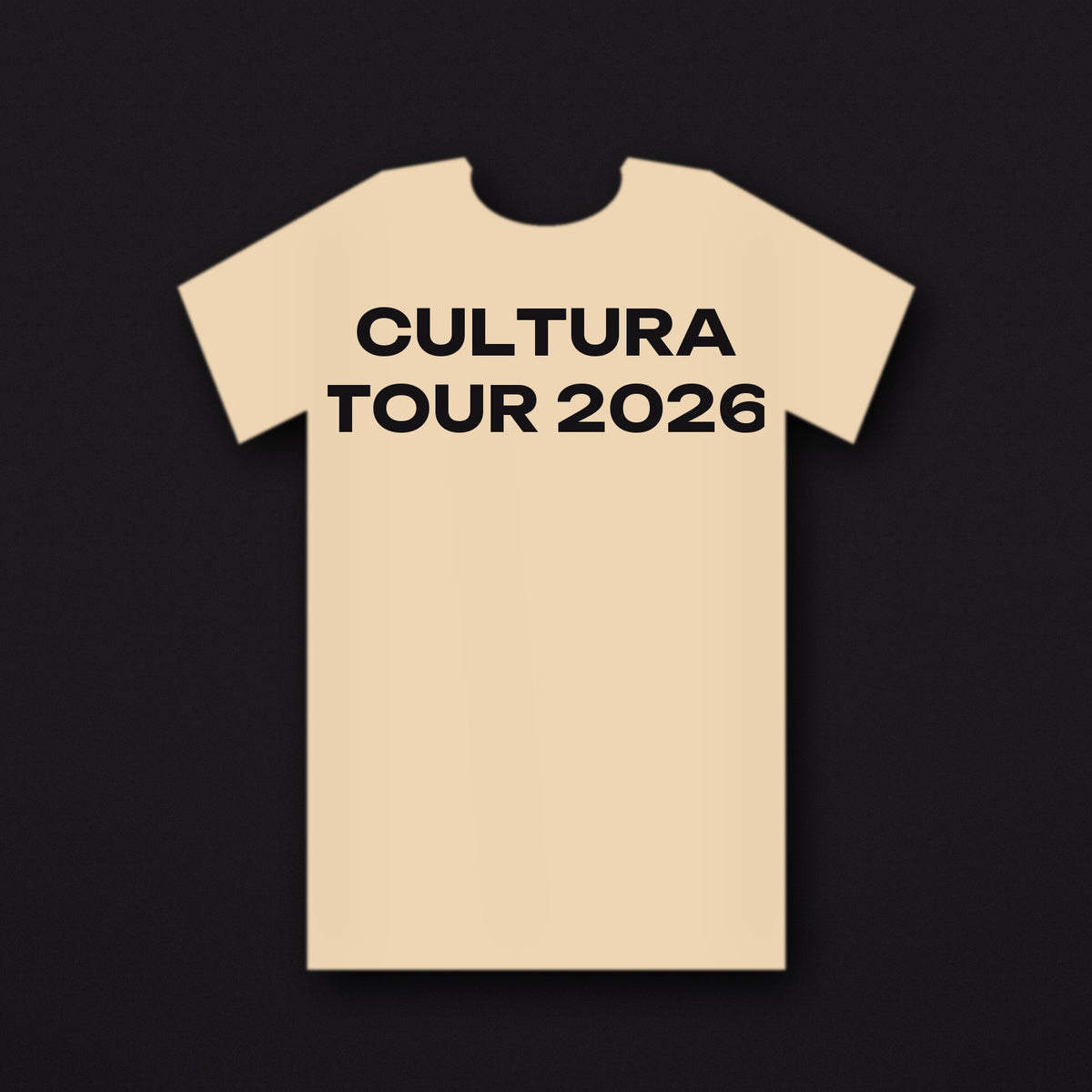 Cultura Tour 2026 Tee — Cream