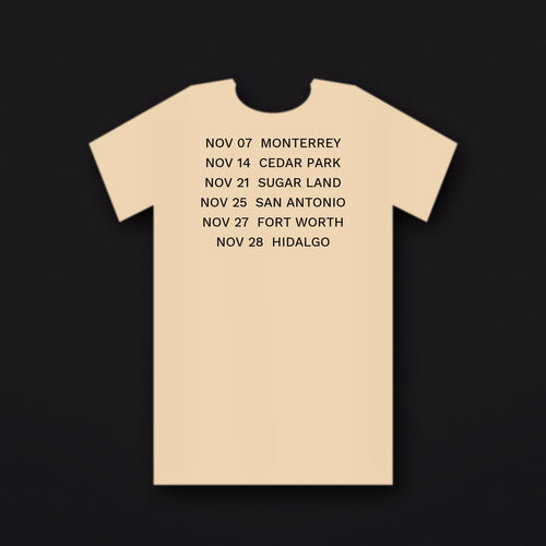 Cultura Tour 2026 Tee — Cream