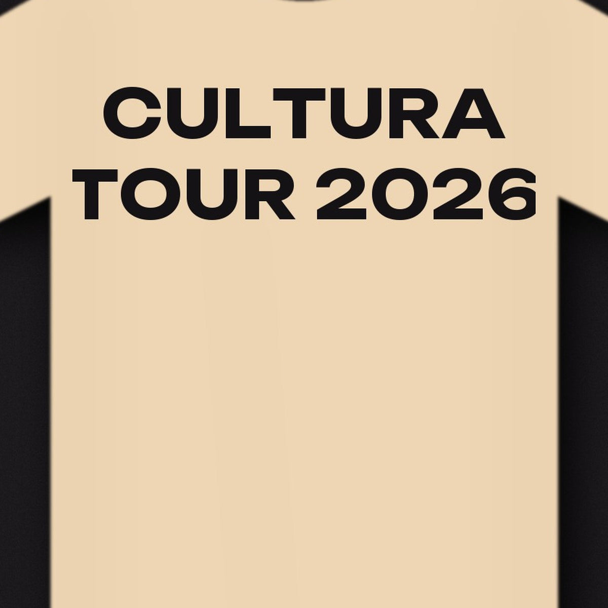 Cultura Tour 2026 Tee — Cream